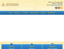 Tablet Screenshot of bellevuefamilypracticedentistry.com
